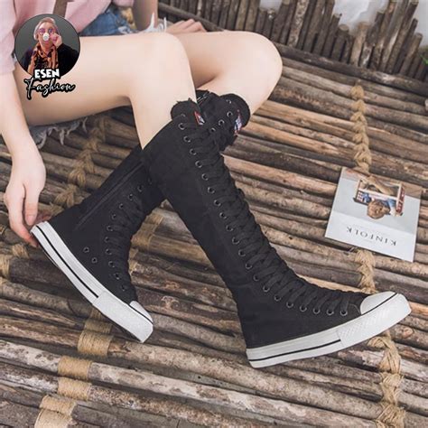 knee high sneaker boots women.